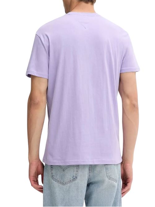 T-shirt viola in cotone Tommy Jeans | DM0DM20744W0E
